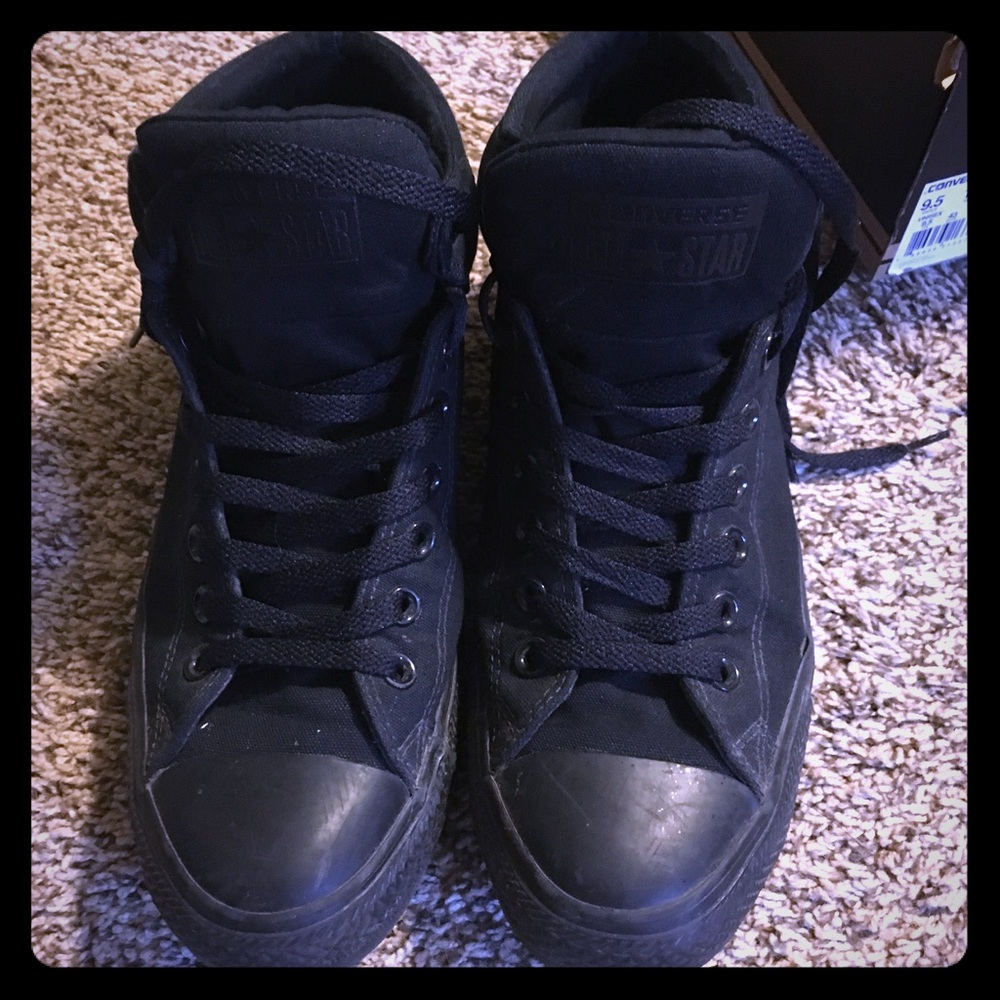 Black high top Converse